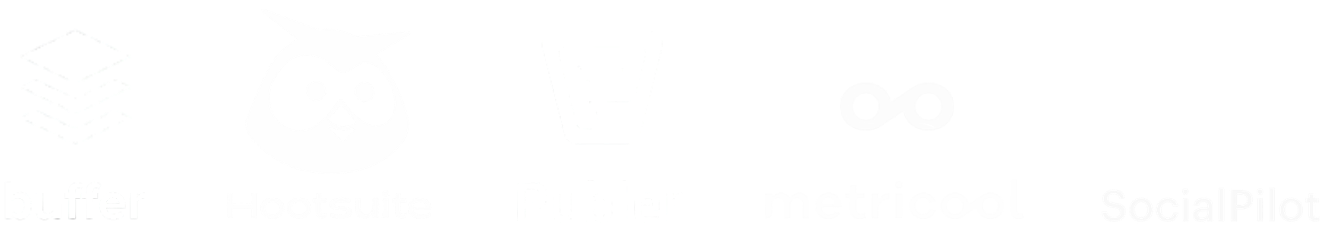 Social media platform logos visual